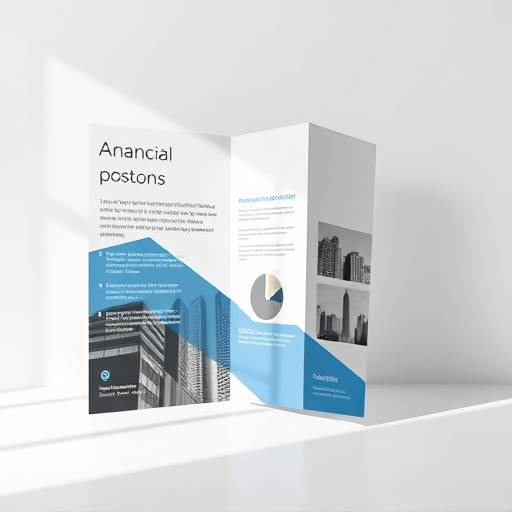 Design of a corporate brochure for a financial services company.