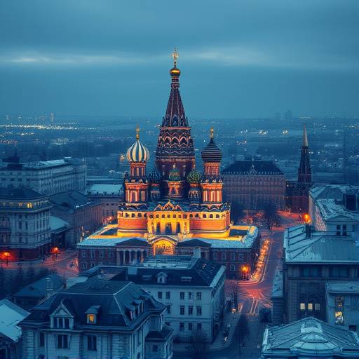 Placeholder image of a map showing the location of Aurora Studios in Moscow.