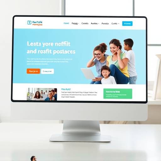 Screenshot of a vibrant and engaging website for a non-profit organization.